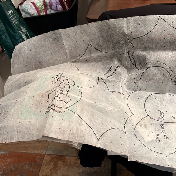 Christmas Candle Flag Sewing Pattern - Picture 3 of 4